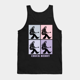 Chuck Berry Guitar Dance Pop Art Tank Top